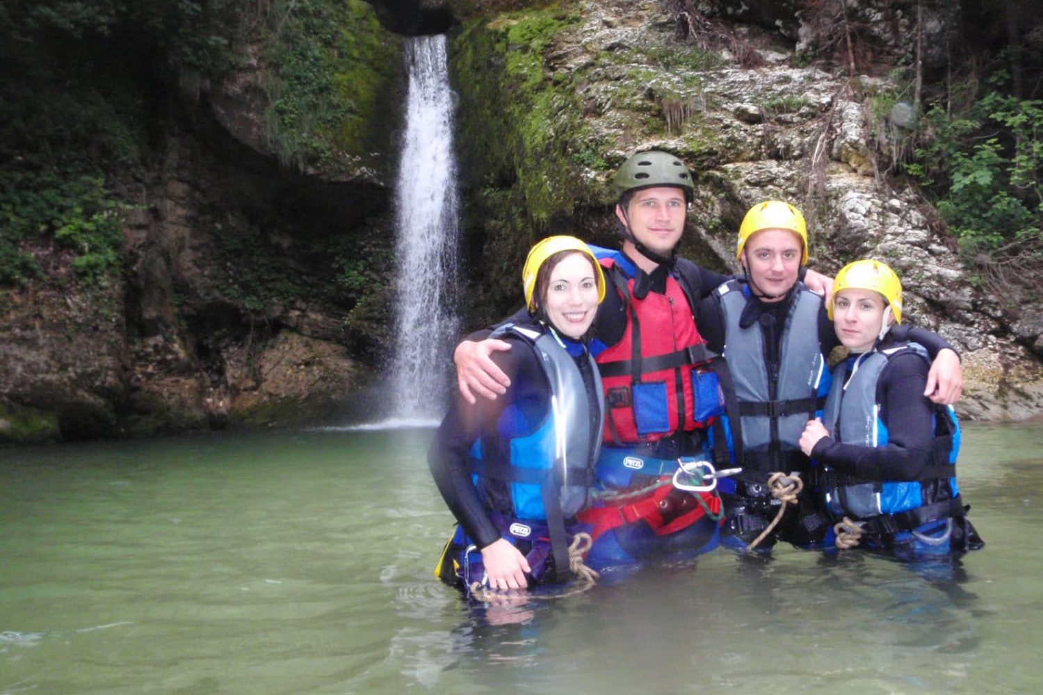 Canyoning activity in Bled