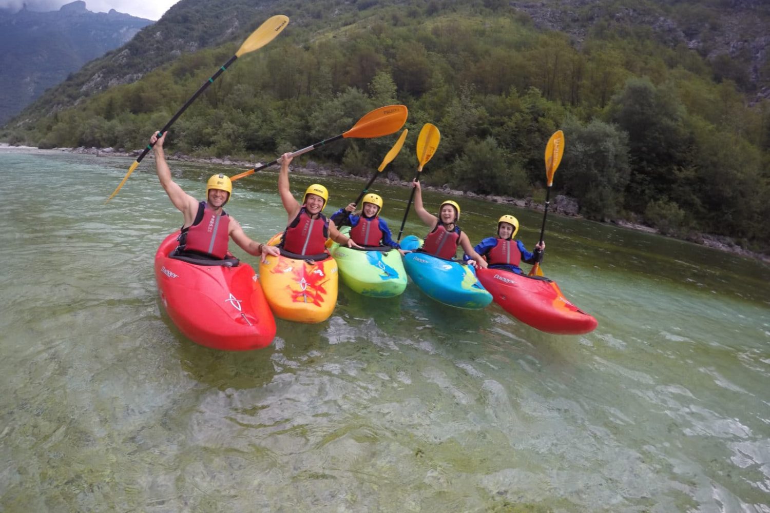 Kayaking on Soča