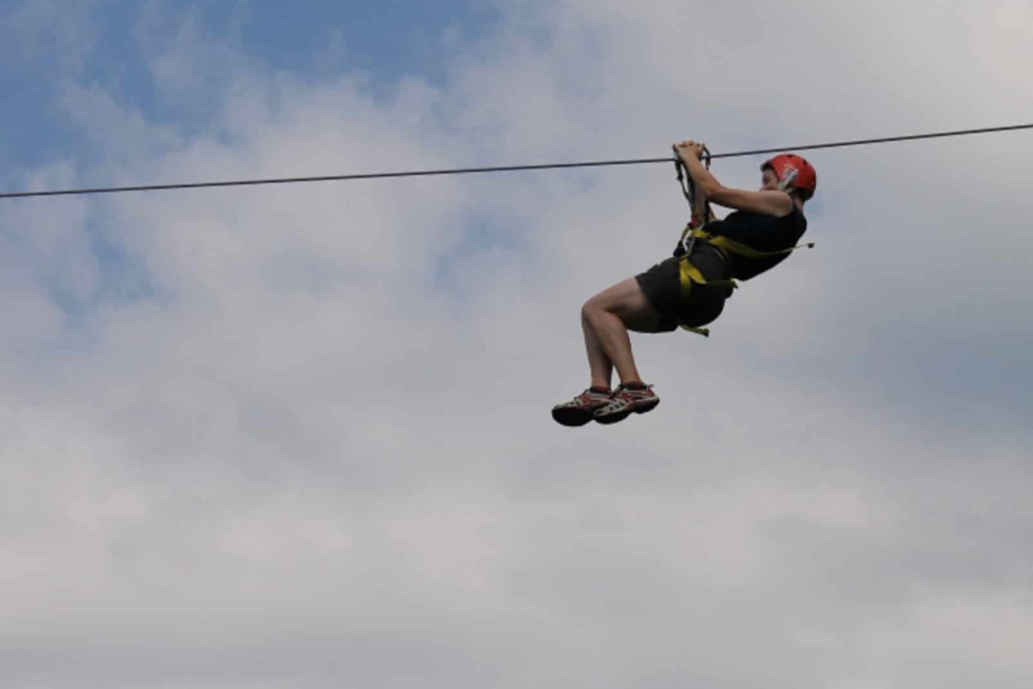 Family zipline in Bled lske