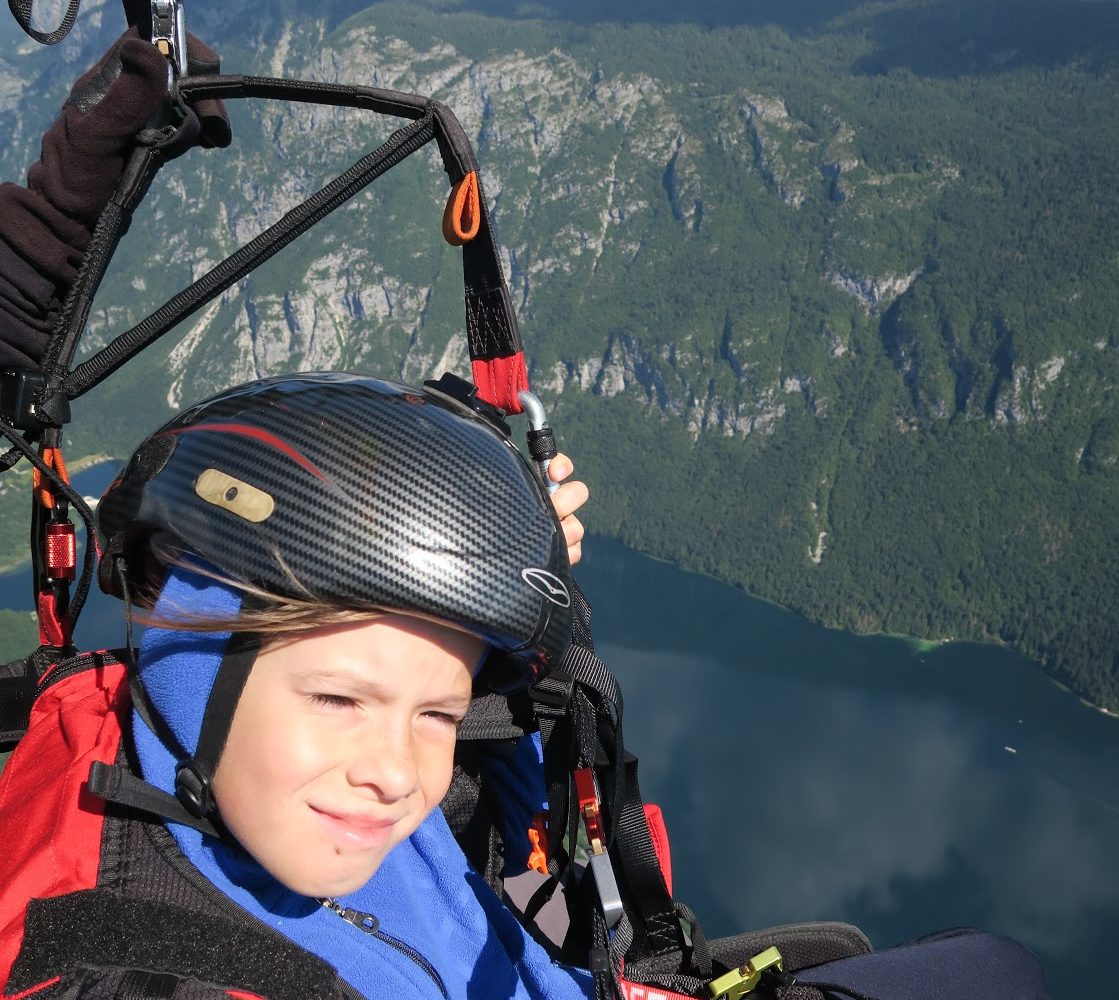 Paragliding from Vogel