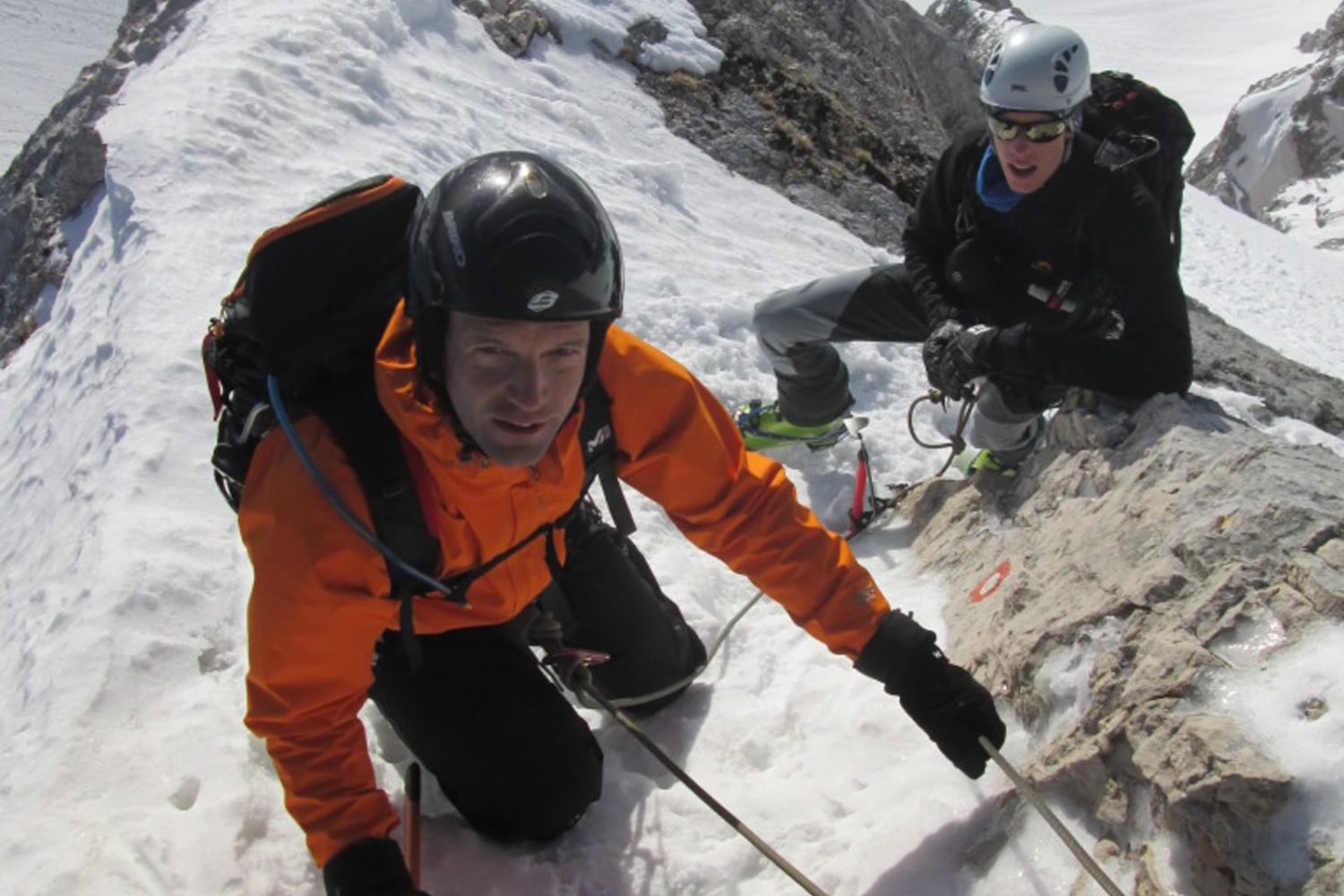 Winter mountaineering in Slovenija